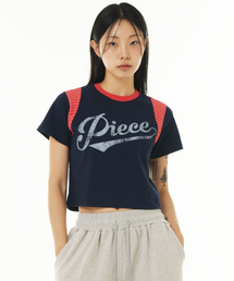 PIECE AUTHENTIC CROP TEE (NAVY)