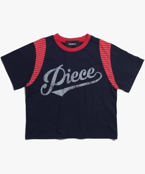 PIECEMAKER（ピースメーカー）の「PIECE AUTHENTIC CROP TEE (NAVY)（Tシャツ/カットソー・レディース・その他・FREE）」の2枚目の写真