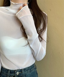 M2SUQARED（エムツースクエア）の「【M2SUQARED/エムツースクエア】フリルシアーカットソー（Tシャツ/カットソー）」