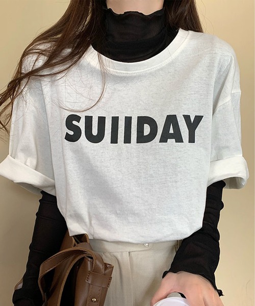M2SUQARED(エムツースクエア)の「【M2SUQARED/エムツースクエア】メロウフリルシアーカットソー(Tシャツ/カットソー・レディース・アイボリー/ブラック/グレー/ホワイト/ブラウン/ピンク/ネイビー/パープル・FREE)」の22枚目の写真
