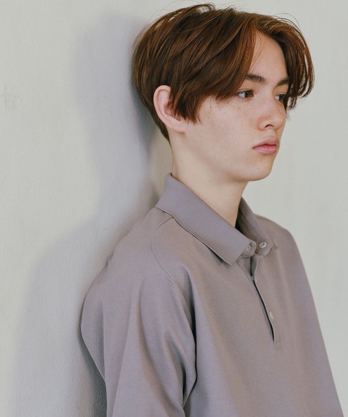 narifuri(ナリフリ)の「ドライポロシャツ(ポロシャツ・メンズ・グレー系/サックスブルー・SMALL/MEDIUM/LARGE/X-LARGE)」の1枚目の写真
