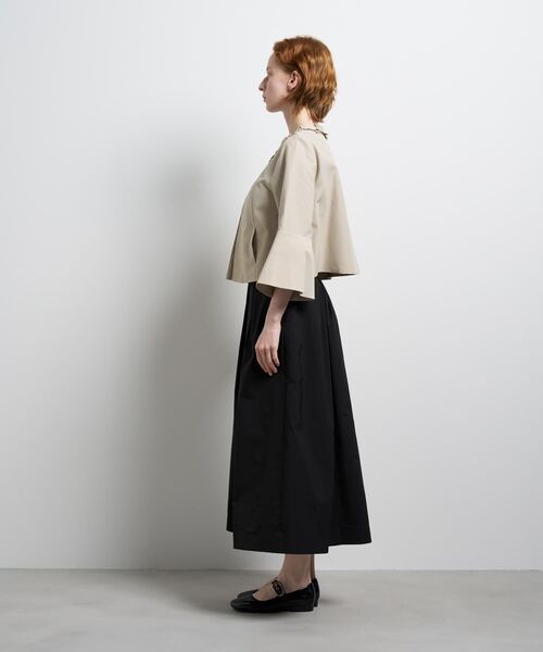 LANVIN en Bleu(ランバンオンブルー)の「グログランノーカラージャケット(テーラードジャケット・レディース・ブラック/ベージュ・38/36)」の4枚目の写真