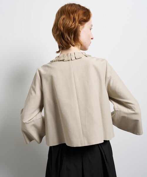 LANVIN en Bleu(ランバンオンブルー)の「グログランノーカラージャケット(テーラードジャケット・レディース・ブラック/ベージュ・38/36)」の7枚目の写真