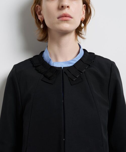 LANVIN en Bleu(ランバンオンブルー)の「グログランノーカラージャケット(テーラードジャケット・レディース・ブラック/ベージュ・38/36)」の18枚目の写真