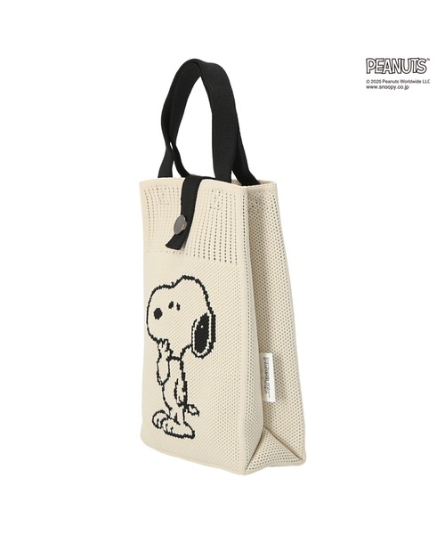 PEANUTS（ピーナッツ）の「PEANUTS  ニットショルダーバッグ（ショルダーバッグ・レディース・ブラック/アイボリー/カーキ・FREE）」の4枚目の写真