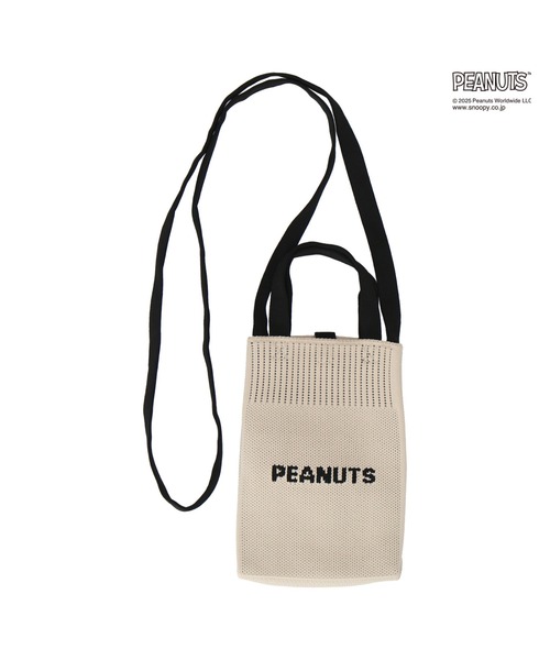 PEANUTS（ピーナッツ）の「PEANUTS  ニットショルダーバッグ（ショルダーバッグ・レディース・ブラック/アイボリー/カーキ・FREE）」の5枚目の写真