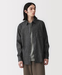 無印良品（ムジルシリョウヒン）の「紳士 デニムシャツ 黒（シャツ/ブラウス）」