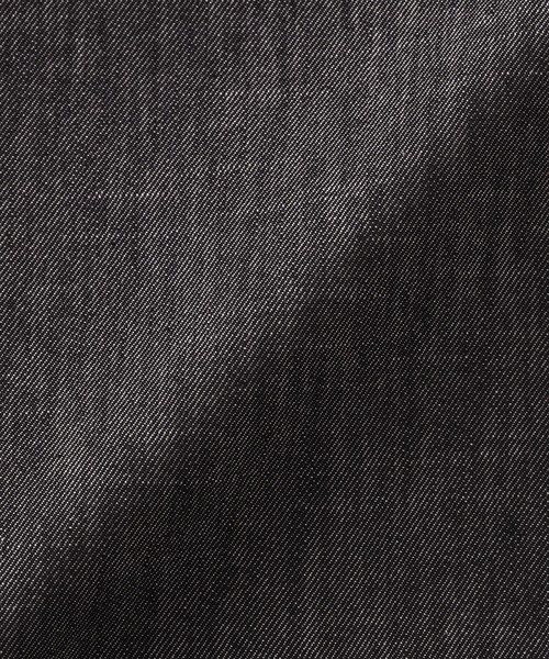 無印良品（ムジルシリョウヒン）の「紳士　デニムシャツ　黒（シャツ/ブラウス・メンズ・ブラック・S/M/L/XL）」の2枚目の写真