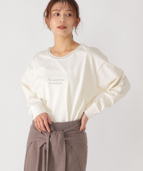 studio CLIP(スタディオクリップ)の「ロゴプリントアソートロンT(Tシャツ/カットソー・レディース・ライトグレー/ホワイト/アイボリー・FREE)」の13枚目の写真