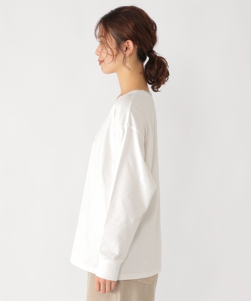 studio CLIP(スタディオクリップ)の「ロゴプリントアソートロンT(Tシャツ/カットソー・レディース・ライトグレー/ホワイト/アイボリー・FREE)」の17枚目の写真