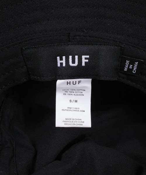 HUF（ハフ）の「【T17】【HUF/ハフ】ESSENTIALS TT BUCKET（ハット・メンズ・ブラック・S/M/L/XL）」の6枚目の写真