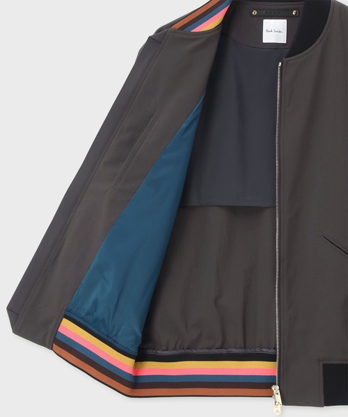 Paul Smith(ポールスミス)の「パフォーマンスストレッチ MA-1ブルゾン / 163108 275U(ブルゾン・メンズ・ブラック/ダークグレー・SMALL/MEDIUM/LARGE/X-LARGE)」の7枚目の写真