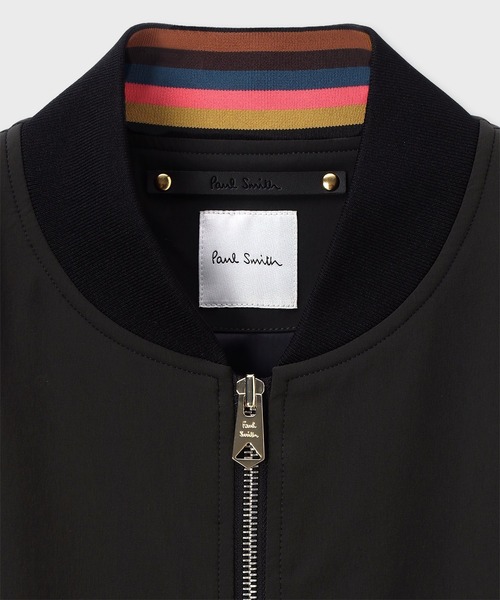 Paul Smith(ポールスミス)の「パフォーマンスストレッチ MA-1ブルゾン / 163108 275U(ブルゾン・メンズ・ブラック/ダークグレー・SMALL/MEDIUM/LARGE/X-LARGE)」の9枚目の写真