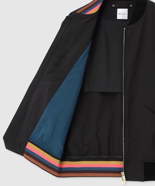 Paul Smith(ポールスミス)の「パフォーマンスストレッチ MA-1ブルゾン / 163108 275U(ブルゾン・メンズ・ブラック/ダークグレー・SMALL/MEDIUM/LARGE/X-LARGE)」の13枚目の写真