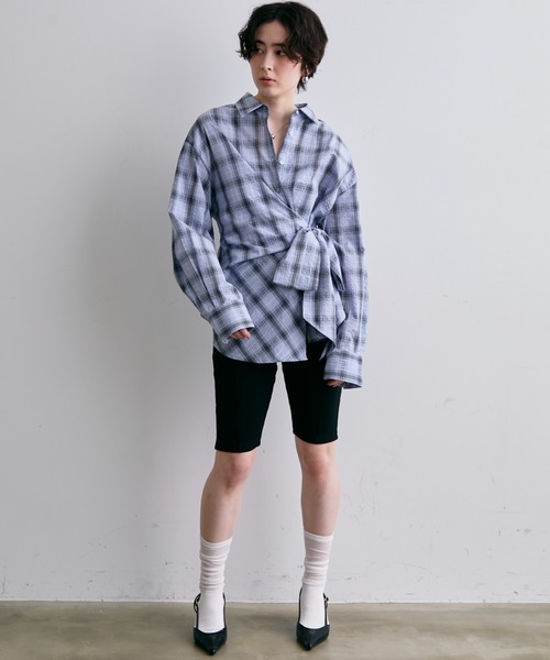 Trish（トリッシュ）の「リブサイクルパンツ(バイカーパンツ)(テレコカプリパンツ)（その他パンツ・レディース・ブラック/ブラック系2・FREE）」の12枚目の写真