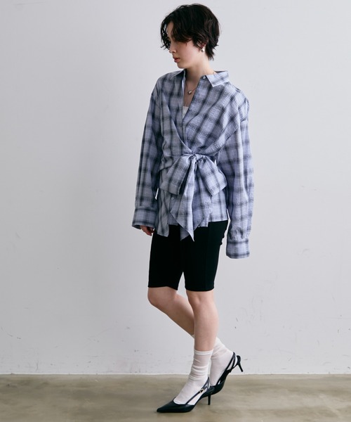 Trish（トリッシュ）の「リブサイクルパンツ(バイカーパンツ)(テレコカプリパンツ)（その他パンツ・レディース・ブラック/ブラック系2・FREE）」の14枚目の写真