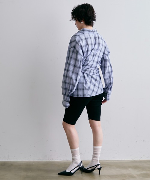 Trish（トリッシュ）の「リブサイクルパンツ(バイカーパンツ)(テレコカプリパンツ)（その他パンツ・レディース・ブラック/ブラック系2・FREE）」の15枚目の写真