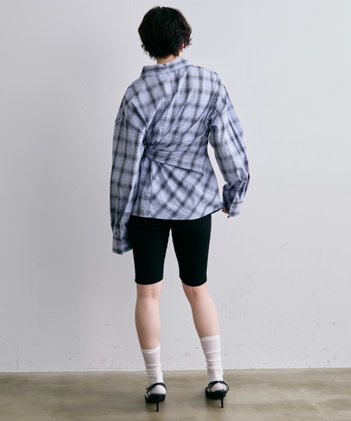 Trish（トリッシュ）の「リブサイクルパンツ(バイカーパンツ)(テレコカプリパンツ)（その他パンツ・レディース・ブラック/ブラック系2・FREE）」の16枚目の写真