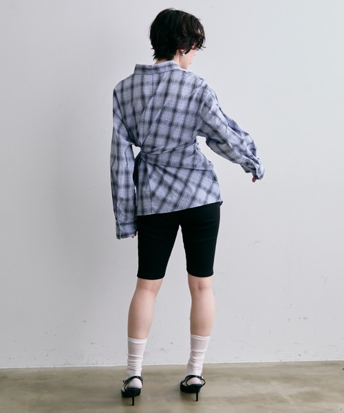 Trish（トリッシュ）の「リブサイクルパンツ(バイカーパンツ)(テレコカプリパンツ)（その他パンツ・レディース・ブラック/ブラック系2・FREE）」の17枚目の写真