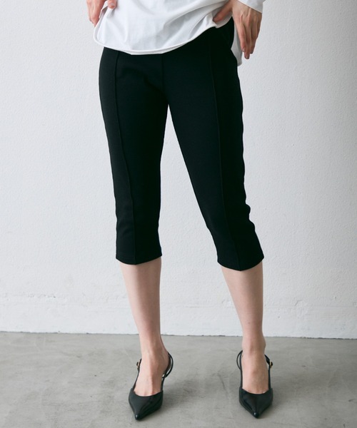 Trish（トリッシュ）の「リブサイクルパンツ(バイカーパンツ)(テレコカプリパンツ)（その他パンツ・レディース・ブラック/ブラック系2・FREE）」の18枚目の写真