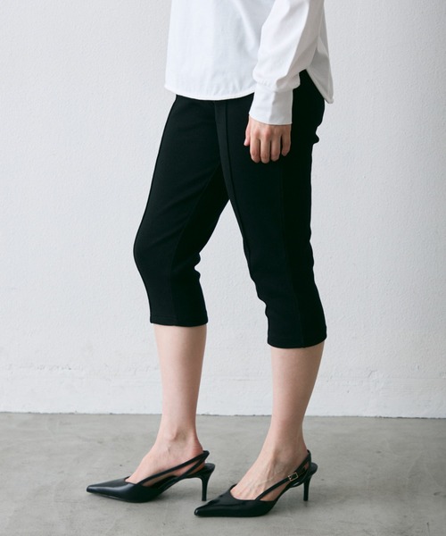 Trish（トリッシュ）の「リブサイクルパンツ(バイカーパンツ)(テレコカプリパンツ)（その他パンツ・レディース・ブラック/ブラック系2・FREE）」の21枚目の写真