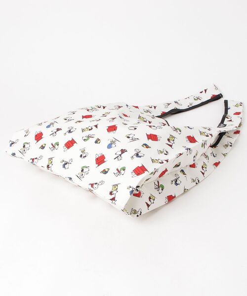 FRUIT OF THE LOOM(フルーツオブザルーム)の「【FRUIT OF THE LOOM/フルーツオブザルーム】FRUIT OF THE LOOM x PEANUTS エコバッグS1(エコバッグ/サブバッグ・メンズ・チャコールグレー/アイボリー・FREE)」の4枚目の写真