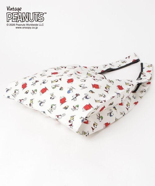 FRUIT OF THE LOOM(フルーツオブザルーム)の「【FRUIT OF THE LOOM/フルーツオブザルーム】FRUIT OF THE LOOM x PEANUTS エコバッグS1(エコバッグ/サブバッグ・メンズ・チャコールグレー/アイボリー・FREE)」の9枚目の写真