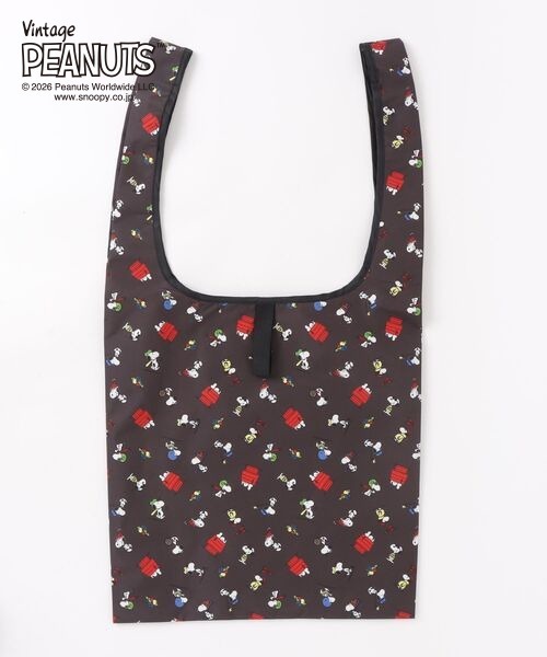 FRUIT OF THE LOOM(フルーツオブザルーム)の「【FRUIT OF THE LOOM/フルーツオブザルーム】FRUIT OF THE LOOM x PEANUTS エコバッグS1(エコバッグ/サブバッグ・メンズ・チャコールグレー/アイボリー・FREE)」の17枚目の写真