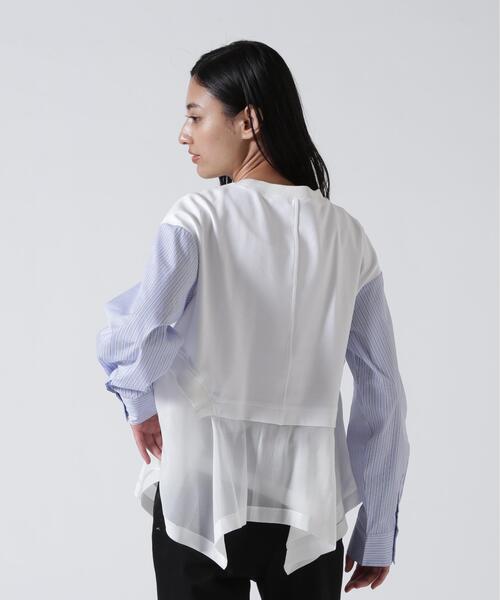 AULA AILA(アウラアイラ)の「AULA AILA/アウラアイラ/別注ストライプスリーブプルオーバー(Tシャツ/カットソー・レディース・ホワイト/その他18・0)」の18枚目の写真