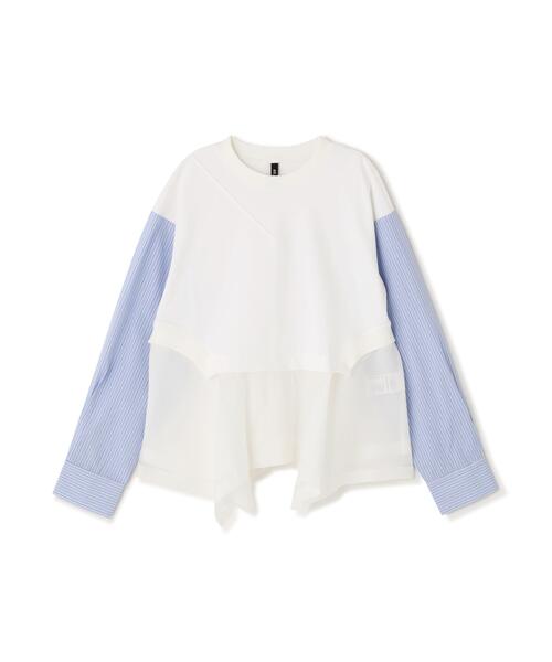 AULA AILA(アウラアイラ)の「AULA AILA/アウラアイラ/別注ストライプスリーブプルオーバー(Tシャツ/カットソー・レディース・ホワイト/その他18・0)」の20枚目の写真