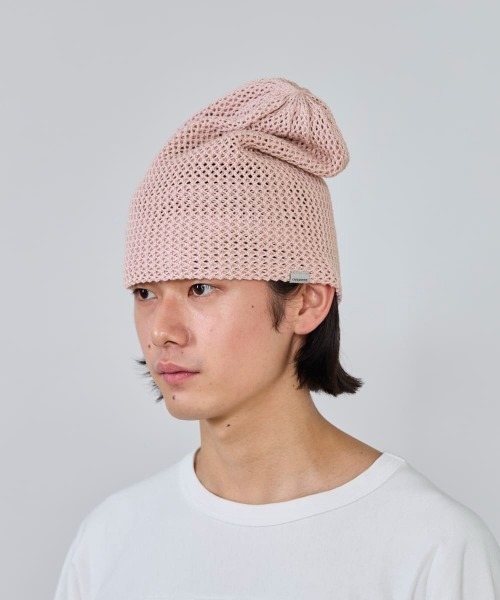 OVERRIDE（オーバーライド）の「OVERRIDE  OGC MESH BEANIE / オーバーライド（ニットキャップ/ビーニー・メンズ・ブラック/ピンク/ブラウン/ブルー・57~59cm）」の12枚目の写真