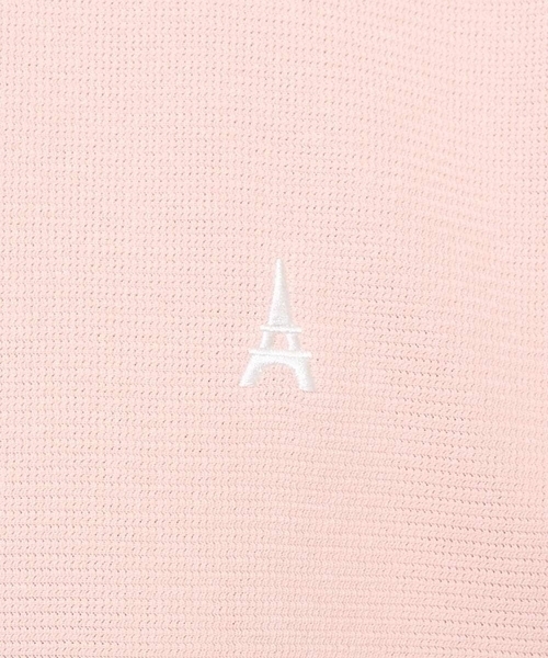 a.v.v(アーヴェヴェ)の「【イージーケア/洗濯機で洗える/毛玉になりにくい】アゼダブルフェイス1ポイント刺繍プルオーバー(Tシャツ/カットソー・メンズ・ピンク/グリーン/ホワイト/ライトグレー/ダークインディゴブルー・46/48/50)」の8枚目の写真