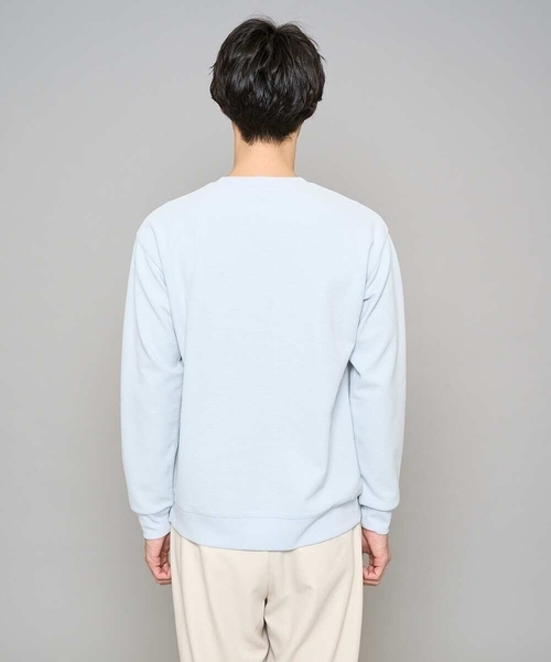 a.v.v(アーヴェヴェ)の「【イージーケア/洗濯機で洗える/毛玉になりにくい】アゼダブルフェイス1ポイント刺繍プルオーバー(Tシャツ/カットソー・メンズ・ピンク/グリーン/ホワイト/ライトグレー/ダークインディゴブルー・46/48/50)」の18枚目の写真