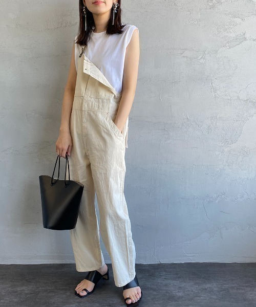 HANES（ヘインズ）の「【WEB先行予約】[HANES/ヘインズ] 2P FOR HER ジャパンフィット ノースリーブパックTシャツ(アソート)（タンクトップ・レディース・ホワイト×ブラック・L/M）」の9枚目の写真