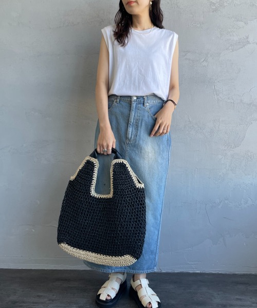 HANES（ヘインズ）の「【WEB先行予約】[HANES/ヘインズ] 2P FOR HER ジャパンフィット ノースリーブパックTシャツ(アソート)（タンクトップ・レディース・ホワイト×ブラック・L/M）」の13枚目の写真