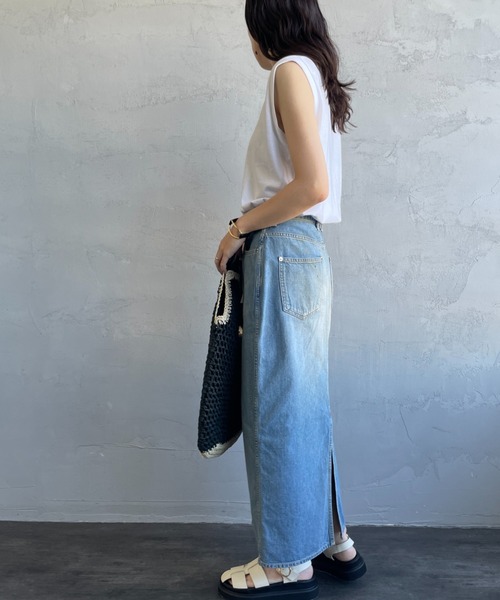 HANES（ヘインズ）の「【WEB先行予約】[HANES/ヘインズ] 2P FOR HER ジャパンフィット ノースリーブパックTシャツ(アソート)（タンクトップ・レディース・ホワイト×ブラック・L/M）」の14枚目の写真