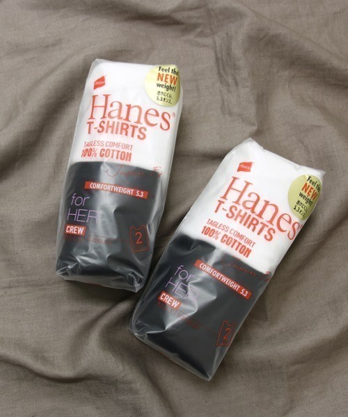 HANES（ヘインズ）の「【WEB先行予約】[HANES/ヘインズ] 2P FOR HER ジャパンフィット ノースリーブパックTシャツ(アソート)（タンクトップ・レディース・ホワイト×ブラック・L/M）」の17枚目の写真