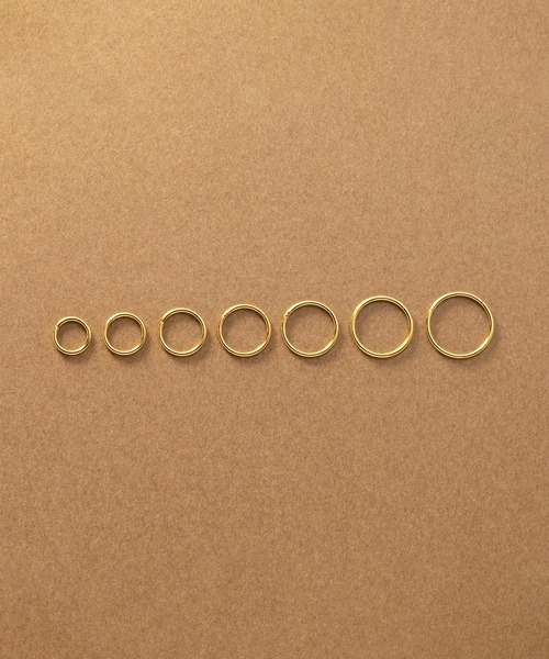 Cream dot.（クリームドット）の「【サージカルステンレス】つけっぱなしOK♪両耳セットの1mm幅ステンレスフープピアス（ピアス（両耳用）・レディース・ゴールド/シルバー・#11/#8/#9/#7/#6/#12/#10）」の22枚目の写真