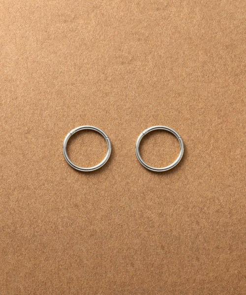 Cream dot.（クリームドット）の「【サージカルステンレス】つけっぱなしOK♪両耳セットの1mm幅ステンレスフープピアス（ピアス（両耳用）・レディース・ゴールド/シルバー・#11/#8/#9/#7/#6/#12/#10）」の15枚目の写真