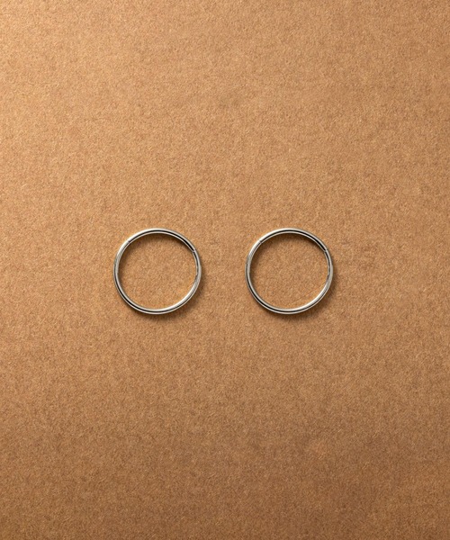 Cream dot.（クリームドット）の「【サージカルステンレス】つけっぱなしOK♪両耳セットの1mm幅ステンレスフープピアス（ピアス（両耳用）・レディース・ゴールド/シルバー・#11/#8/#9/#7/#6/#12/#10）」の16枚目の写真