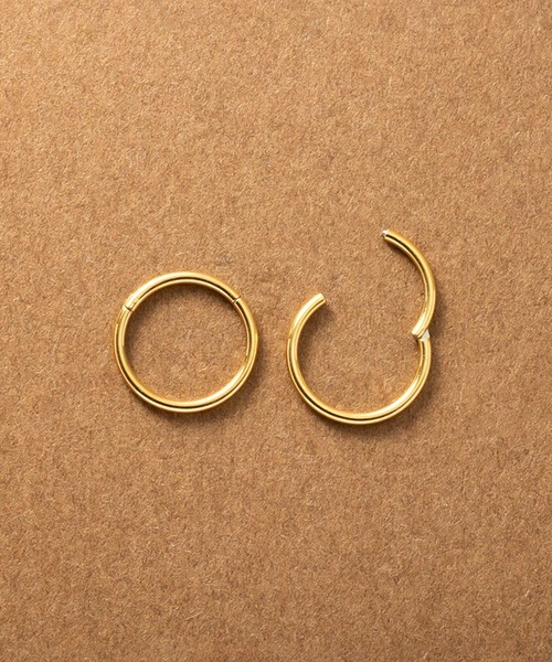 Cream dot.（クリームドット）の「【サージカルステンレス】つけっぱなしOK♪両耳セットの1mm幅ステンレスフープピアス（ピアス（両耳用）・レディース・ゴールド/シルバー・#11/#8/#9/#7/#6/#12/#10）」の21枚目の写真