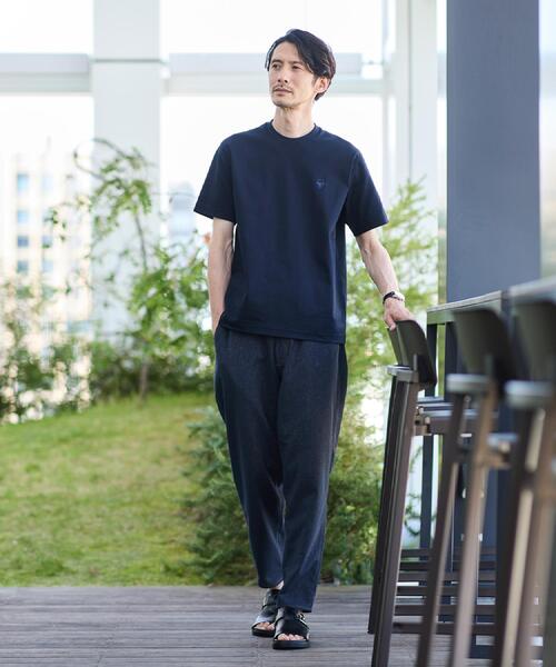 TAKEO KIKUCHI(タケオキクチ)の「ワンストローク刺繍 半袖 Tシャツ(Tシャツ/カットソー・メンズ・ライトグレー/ブラウン系その他/ホワイト/オレンジ/ネイビー系6/グリーン系・02/04/03)」の17枚目の写真