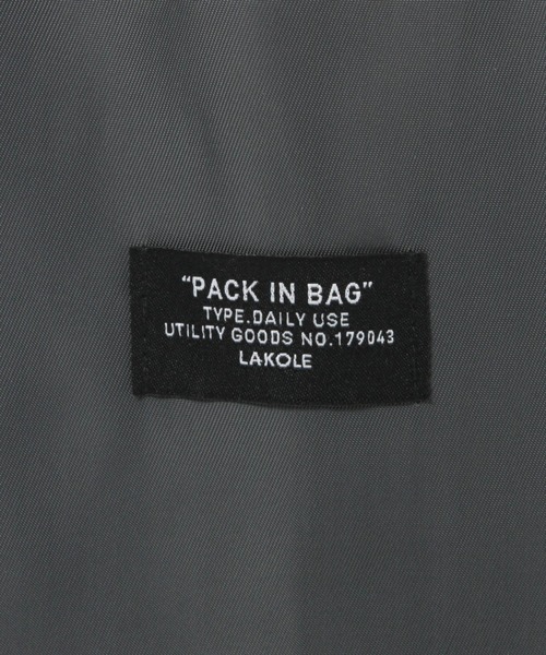 LAKOLE(ラコレ)の「ロープハンドルトートバッグ / 638252(トートバッグ・レディース・ブラック/グレー・FREE)」の3枚目の写真