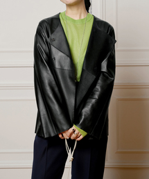 ノーカラージャケット（レザー・本革）の人気ランキング（レディース