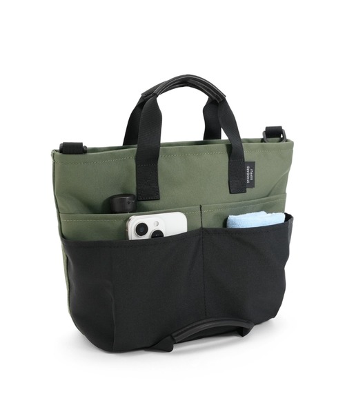 STANDARD SUPPLY（スタンダードサプライ）の「スタンダードサプライ / ECO STEP エコステップ / 2WAY UTILITY TOTE S ツーウェイユーティリティトートエス（トートバッグ・レディース・ブラック/オリーブ系・FREE）」の10枚目の写真