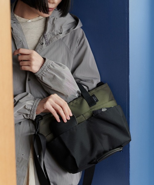 STANDARD SUPPLY（スタンダードサプライ）の「スタンダードサプライ / ECO STEP エコステップ / 2WAY UTILITY TOTE S ツーウェイユーティリティトートエス（トートバッグ・レディース・ブラック/オリーブ系・FREE）」の4枚目の写真