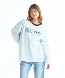 ROXY ウィメンズ ROXY 1990 長袖Tシャツ ロンT ドロップショルダー 【2026年春夏モデル】/ロキシーリンガーネックバックプリントロンT