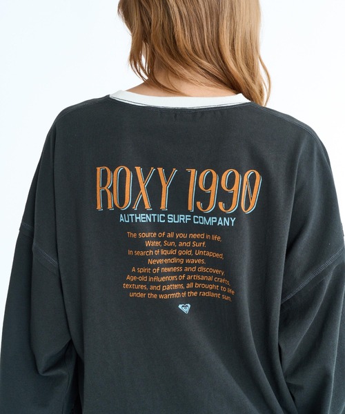 ROXY(ロキシー)の「ROXY ウィメンズ ROXY 1990 長袖Tシャツ ロンT ドロップショルダー 【2026年春夏モデル】/ロキシーリンガーネックバックプリントロンT(Tシャツ/カットソー・レディース・グレー/ブラック/ホワイト/レッド・LARGE/MEDIUM/SMALL)」の17枚目の写真