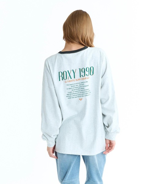 ROXY(ロキシー)の「ROXY ウィメンズ ROXY 1990 長袖Tシャツ ロンT ドロップショルダー 【2026年春夏モデル】/ロキシーリンガーネックバックプリントロンT(Tシャツ/カットソー・レディース・グレー/ブラック/ホワイト/レッド・LARGE/MEDIUM/SMALL)」の14枚目の写真