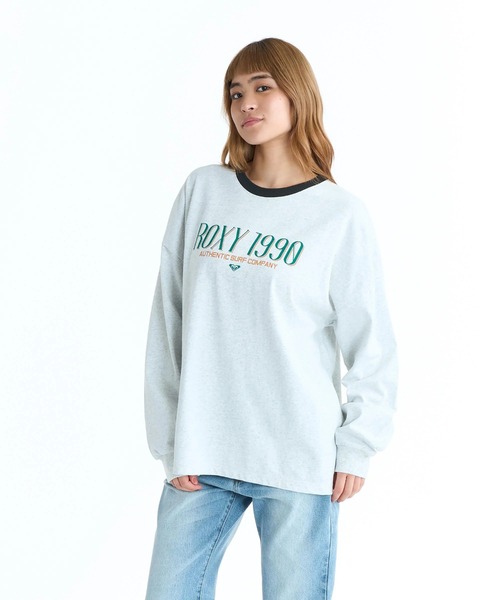 ROXY(ロキシー)の「ROXY ウィメンズ ROXY 1990 長袖Tシャツ ロンT ドロップショルダー 【2026年春夏モデル】/ロキシーリンガーネックバックプリントロンT(Tシャツ/カットソー・レディース・グレー/ブラック/ホワイト/レッド・LARGE/MEDIUM/SMALL)」の5枚目の写真